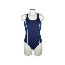 Costume intero piscina anticloro California blu 