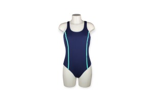 Costume intero piscina anticloro California blu 